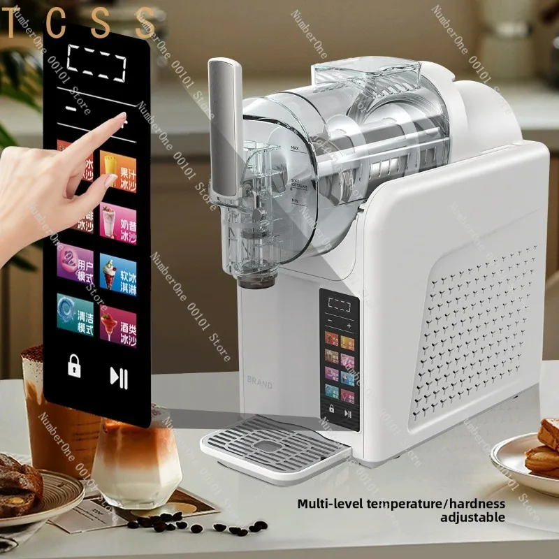Small Commercial Slush Machine, Frozen Drink Dispenser, Ice‑Cream & Smoothie Maker for Home & Small Business