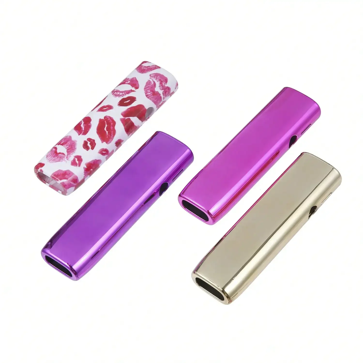 Capa de madeira Kiss Lips Pure Color para IQOS ILLUMA ONE, caixa de cigarros substituível, acessórios, capas rígidas de PC