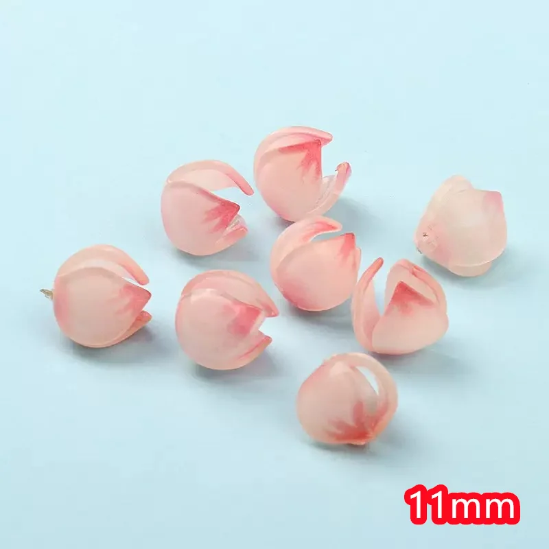 Summer style 50pcs/lot color print cartoon Lotus eaf shape acrylic handmade flowers beads diy jewelry garment/hair accessory