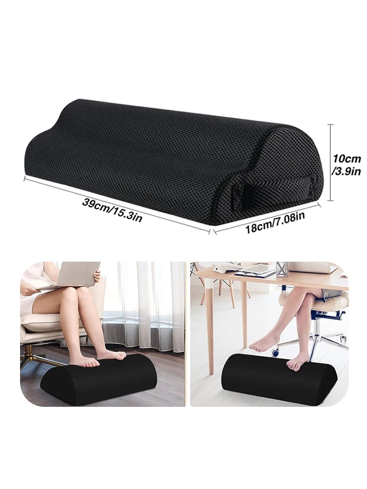 1pcs Memory Foam Office Foot Stool & Under Desk Footrest Leg Elevation Pillow for Gaming & Home Office