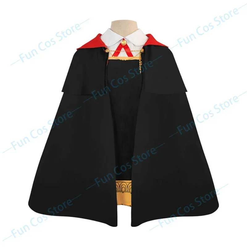 Anime Spy X Family Anya Forger Cosplay Costumes Hat Cloak Pink Wig Hairpins Dress Pants Cape Beret Cap Imperial Scholar Uniform