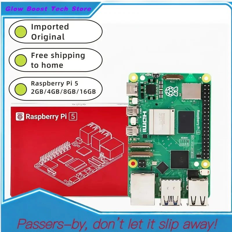 Glow Pi 5 2GB/4GB/8GB/16GB Pi5 Raspberry Pi4B