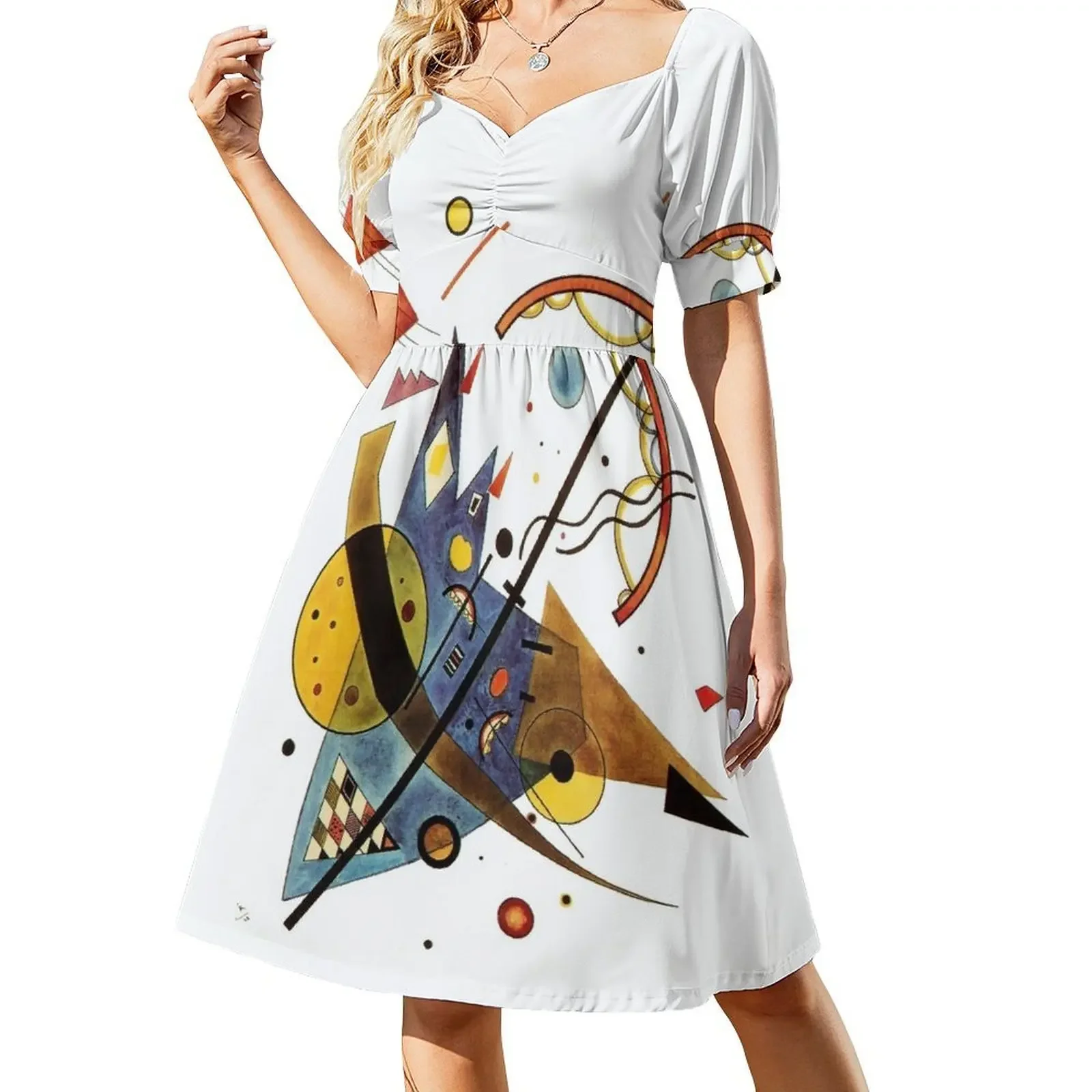 HD. Arch in Point, by Wassily Kandinsky Sleeveless Dress Dance dresses clothes for women Long dress woman Dress