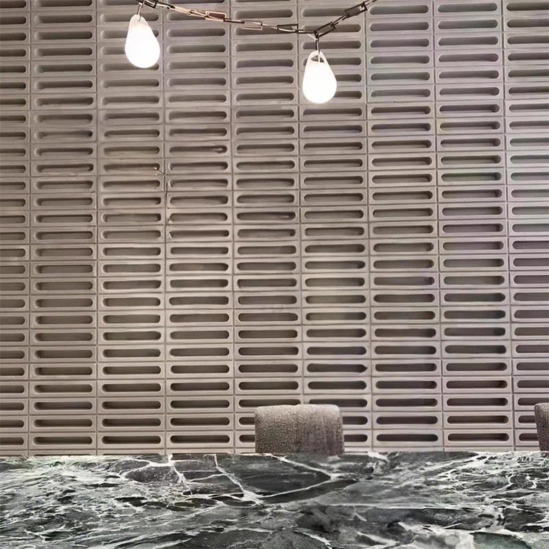 Molde de plástico de cemento de ladrillo hueco de partición, ladrillo de pared de fondo de 30*8*12Cm, ladrillo poroso, comercial, jardín doméstico de ocio