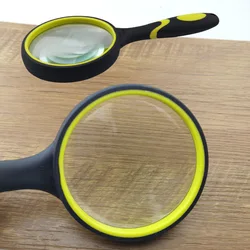 Reading Handheld Magnifying Glass Supermarket with Hole Hanging Mobile Phone Magnifying Glass