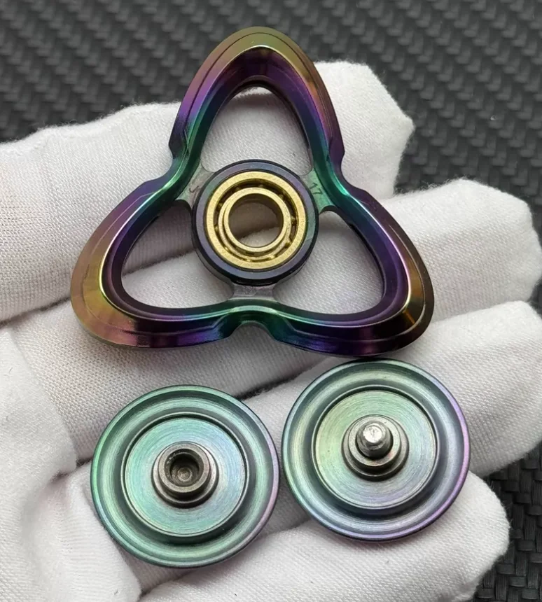 Used EDC JZ Cat Eye Stone Mini Wu spinner Fingertip gyroscope Decompression toys
