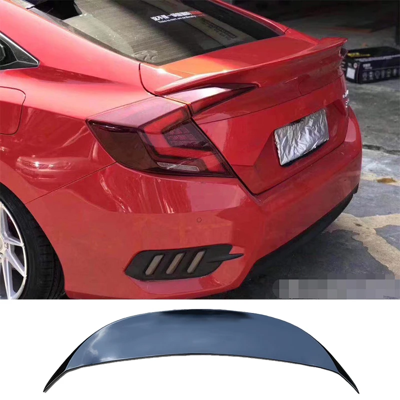 

JDM GT Style ABS High Quality Auto Part Rear Trunk Spoiler Fit For Honda Civic 4 Door 2016 2017 2018 2019