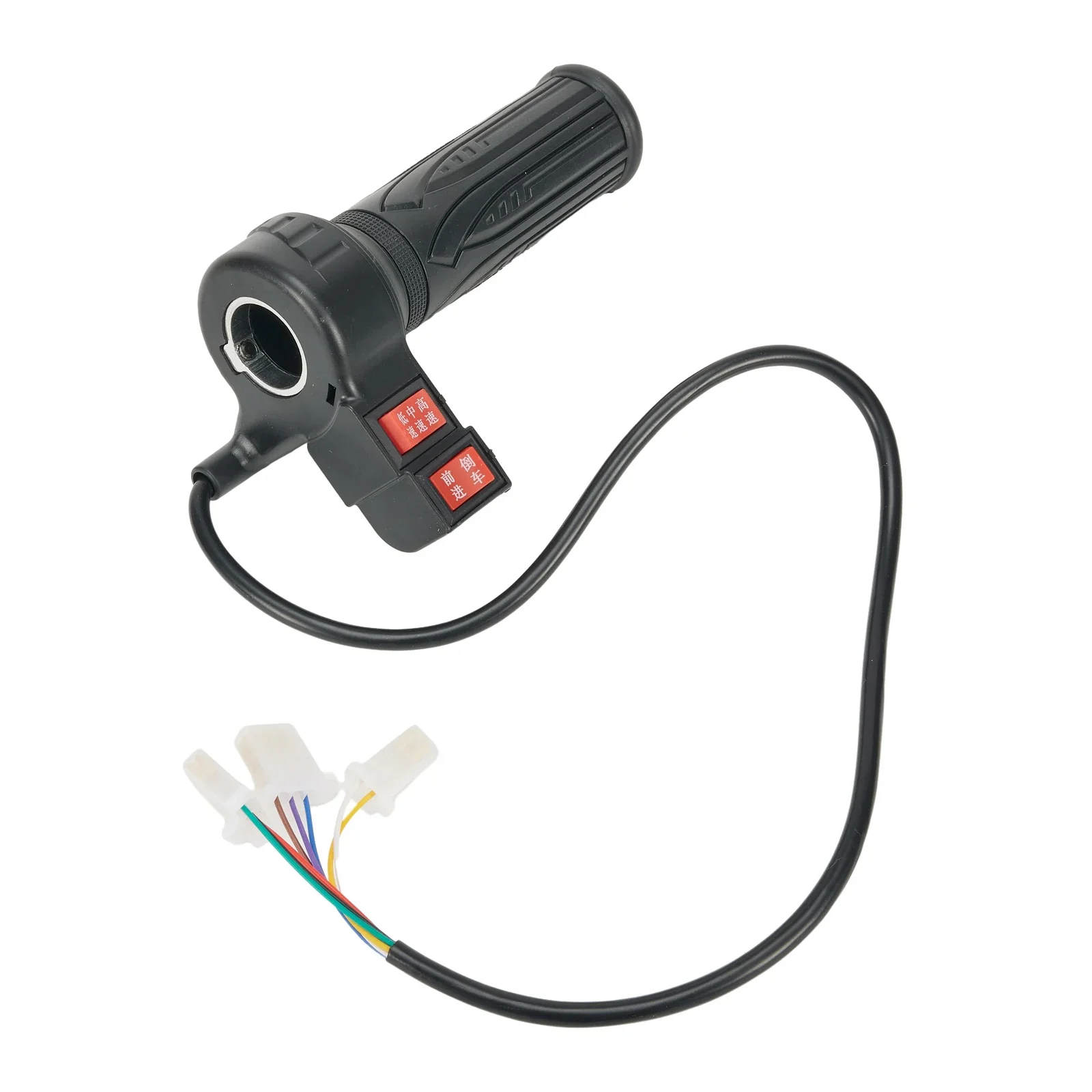 Electric Bicycle Twist-Throttle ABS Turn Handle Accelerator High/Medium/Low Speed/Forward/Reverse E-bike Accessories