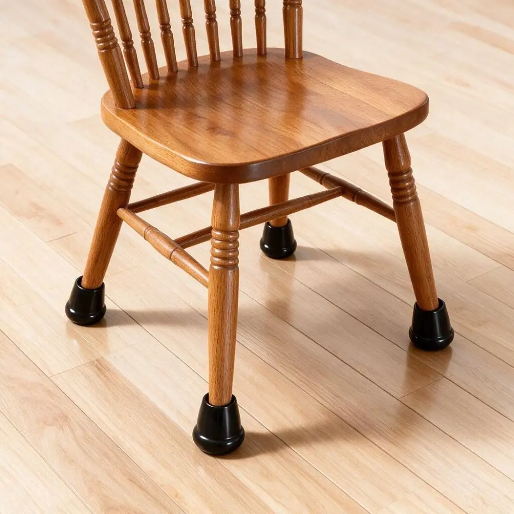 4PCS Wear-resistant Chair Leg Protective Pad Scratch Resistant Built-in Metal Strip Chair Leg Floor Protector Noise Reduction