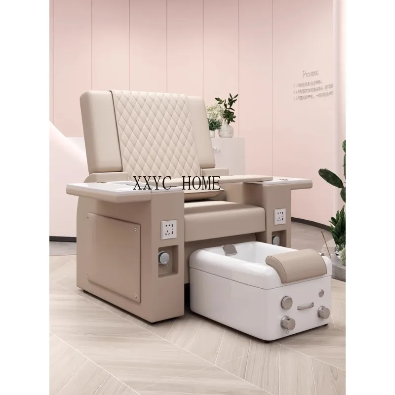 Sofá multifuncional para pies, silla reclinable eléctrica para belleza de pestañas