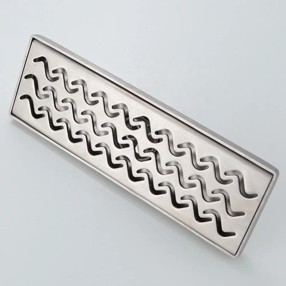 

30cm Anti-Odor Design Concrete Tile Insert Stainless Steel Bathroom Linear Floor Drain