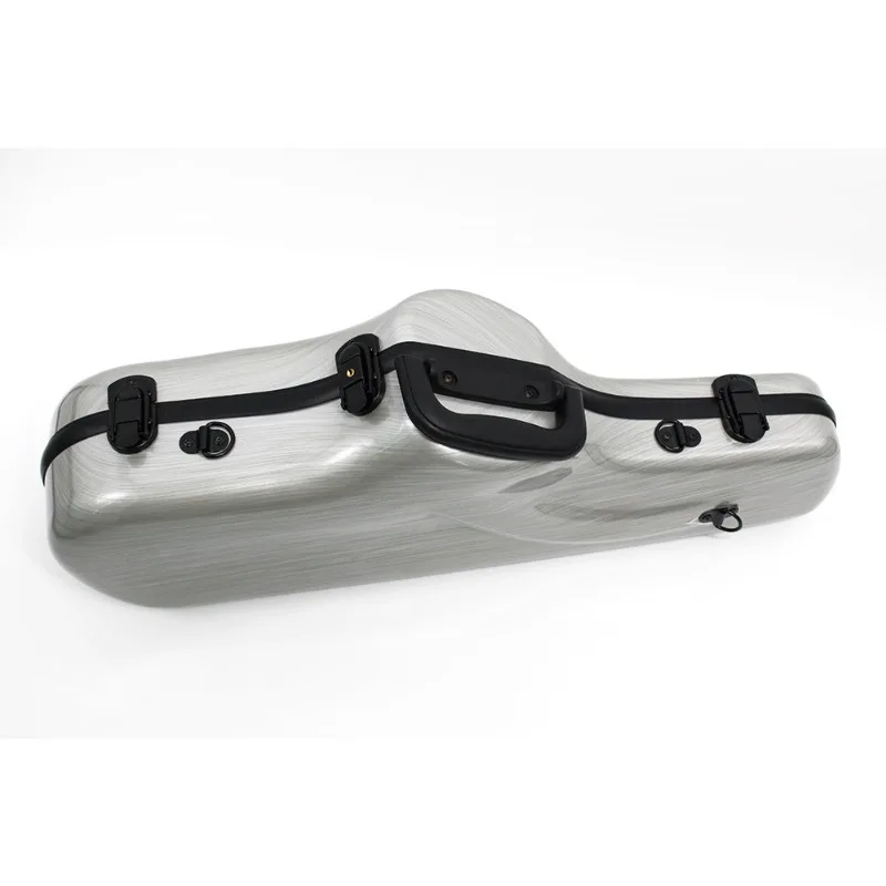 Silvery Alto Saxophone Case Drop-proof Shockproof Shoulders Portable Durable Alto Saxophone Box Musical Instrument Accessories