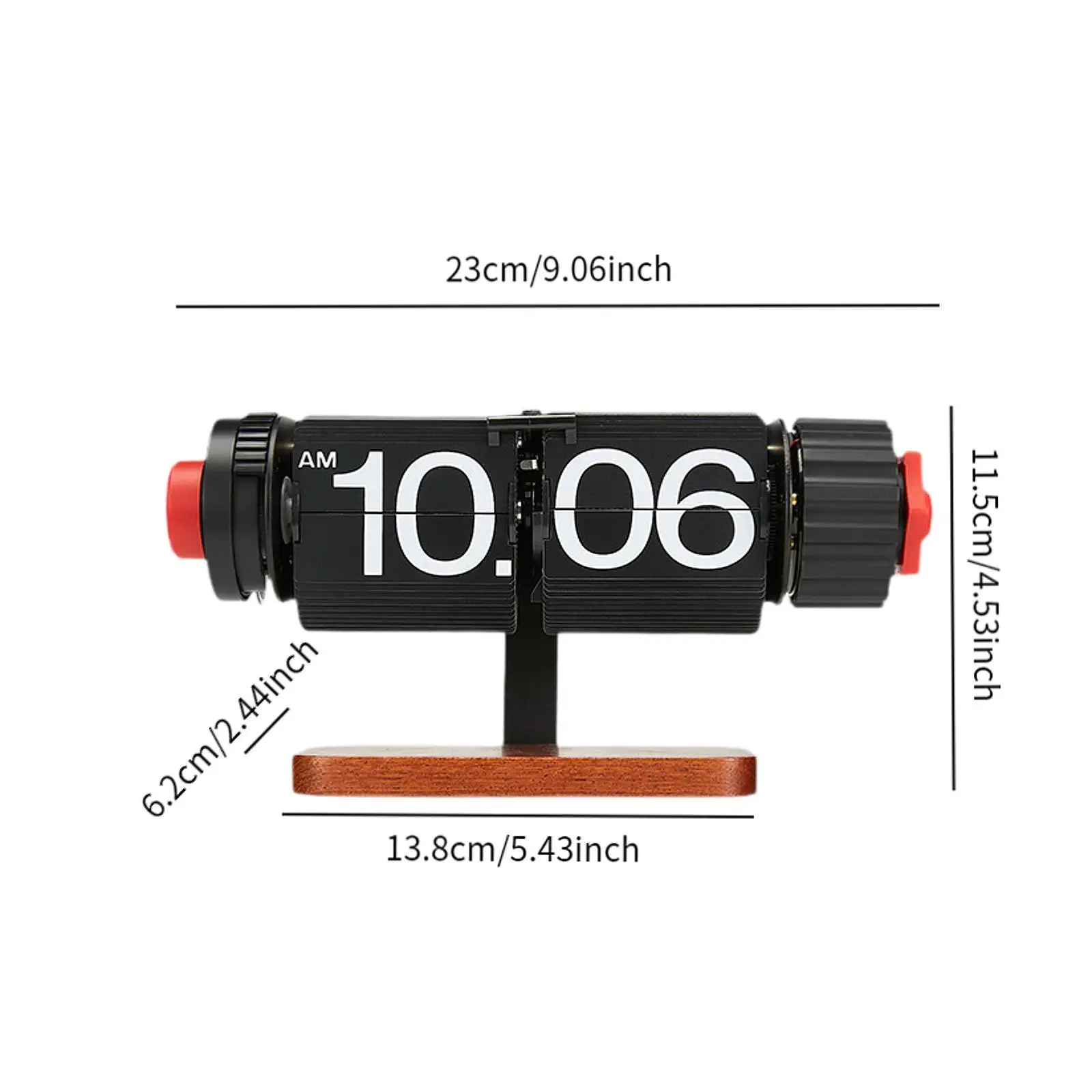 Automatic Page Turning Clock lent Flip Table Clock for Bedroom Office Cafe