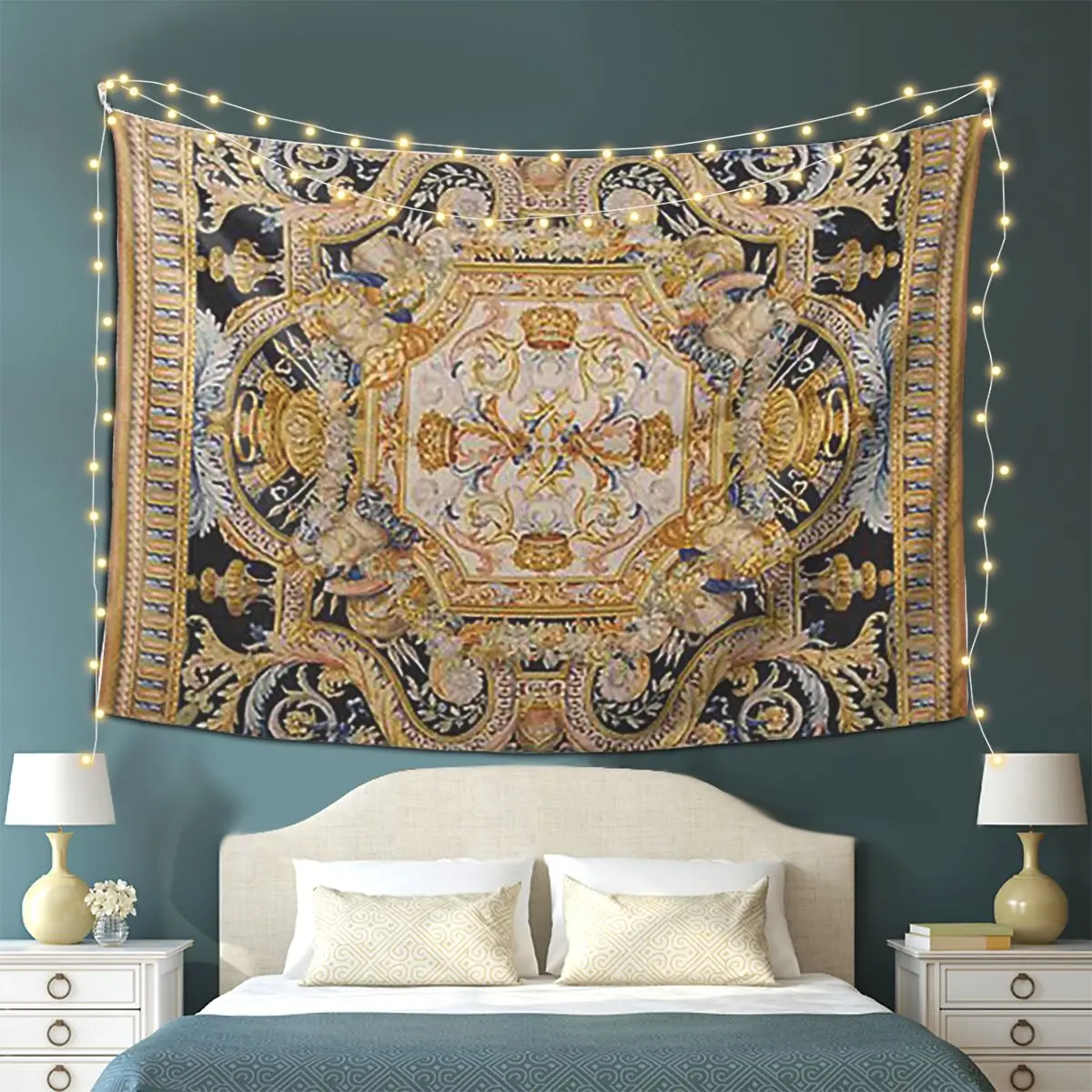

Baroque Madness Tapestry Wall Hanging Aesthetic Home Decor Tapestries for Living Room Bedroom
