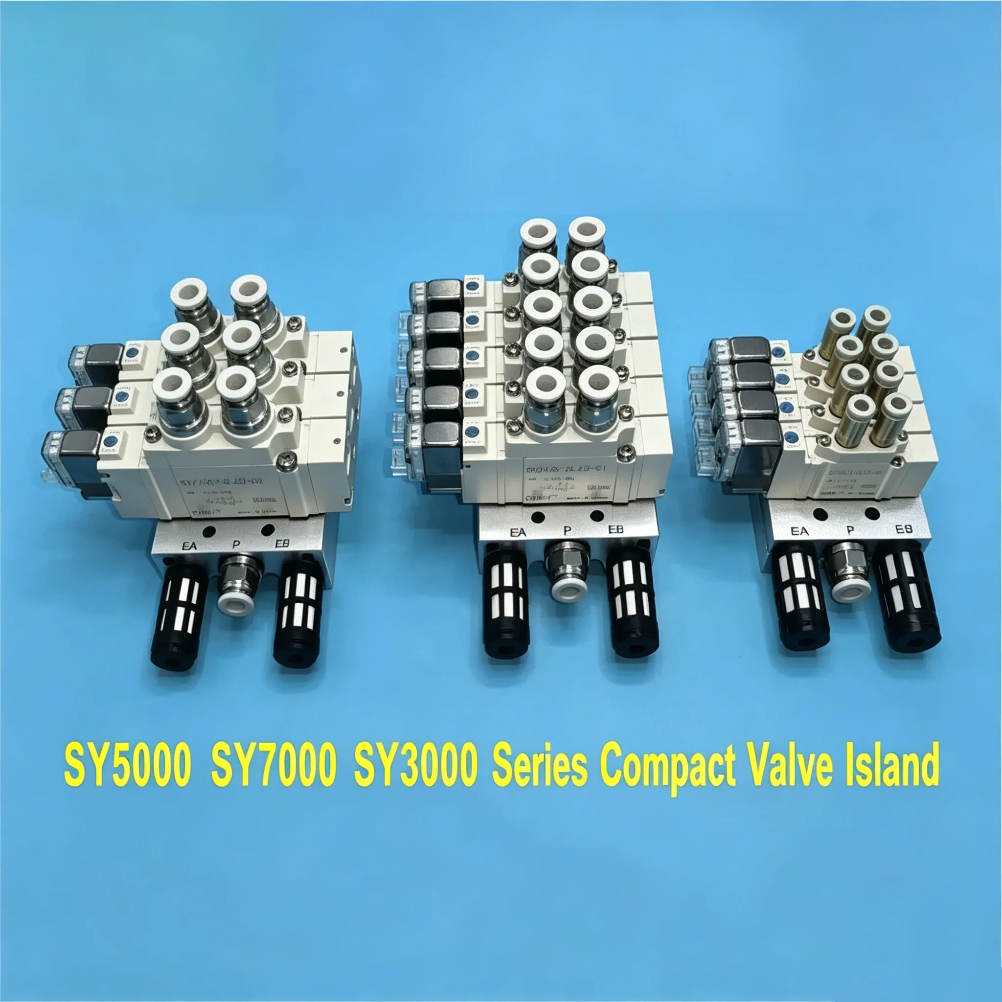 SY5120 Multi-Way Combination Manifold Pneumatic Solenoid Valve Control - 4LZD-01 5LZD-01 6LZD-01 for Industrial Automation