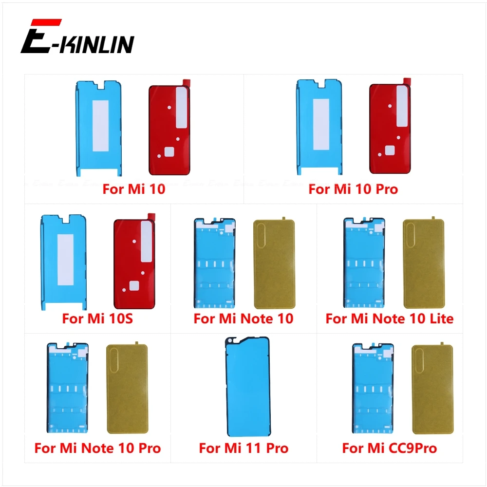 Back Cover LCD Display Screen Sticker Adhesive Glue Tape For Xiaomi Mi Note 10 10S 11 CC9 Pro Lite Replacement Parts