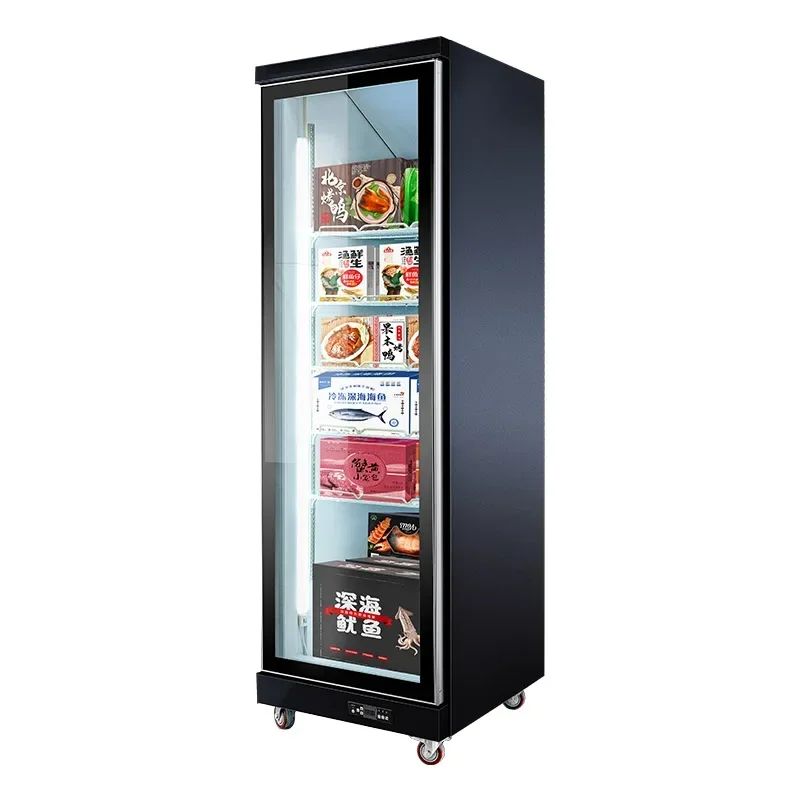 Transparent Vertical Ice Cream Cake Vertical Display Ice Cream Mini Refrigerator