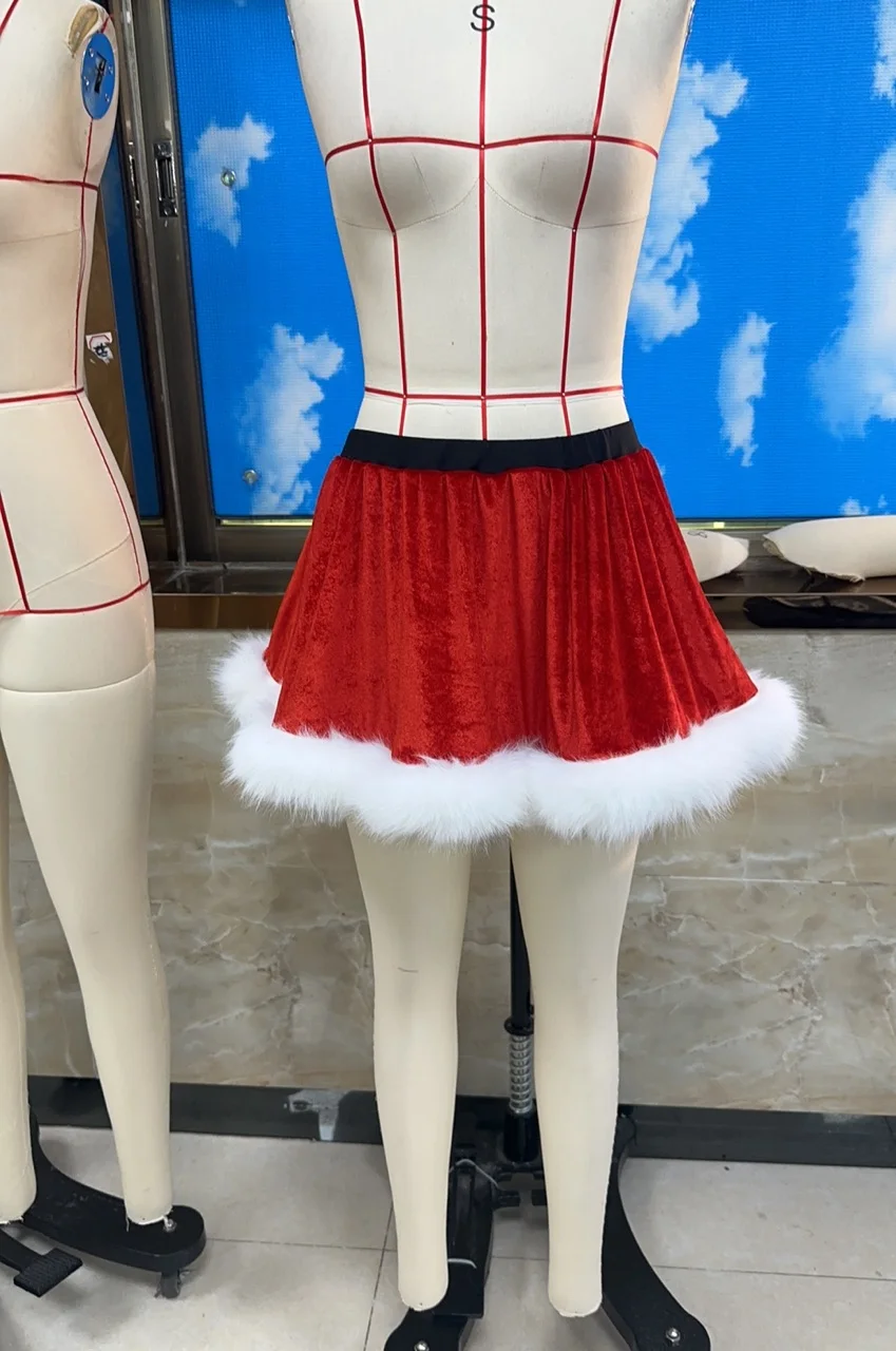 Get Ready to Slay in Style with Our Red Hot Polyester Skirt - S, M, L Sizes Available!