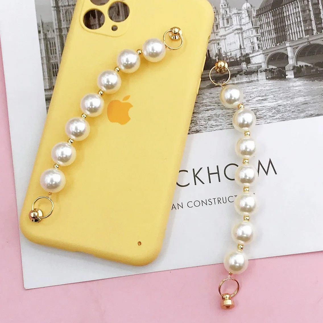 Pearl Phone Chains Telephone Lanyard Bohemia Fashion Mobilephone Straps Phonecase Charms For Women Phone Jewelry Accessories