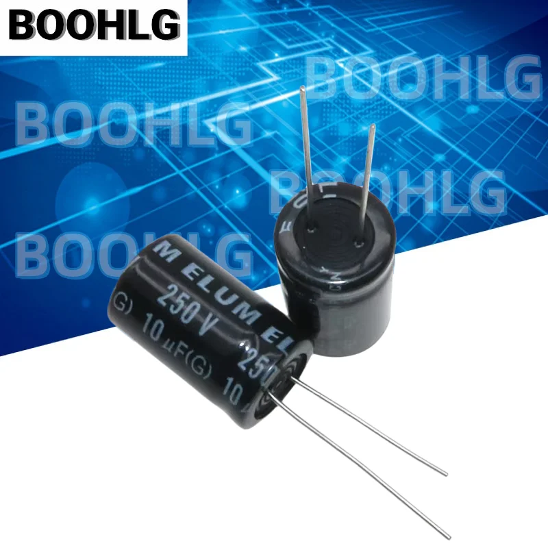 5PCS Original Genuine Audio Frequency Crossover NP Non-Polar Aluminum Electrolytic Capacitor 250V 10µF 13X20mm