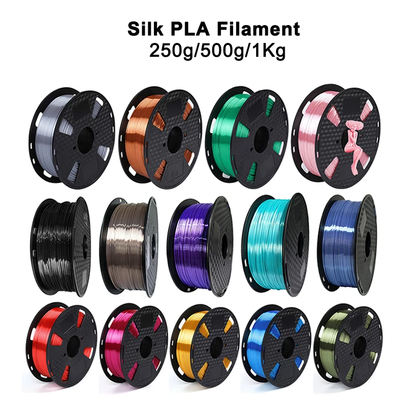 

Шелковая проволока накаливания PLA для 3D, 1,75 мм, материал для 3D-принтера, 250 г, 500 г, 1 кг, заправки для 3D-печати, проволока накаливания, вакуумная упаковка