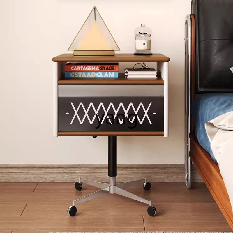 

LMM Movable Lifting Living Room Sofa Side Cabinet Mini Dining Side Table