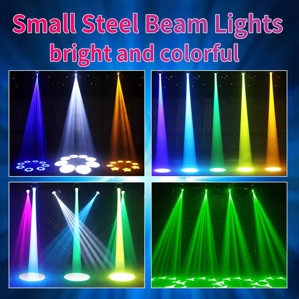 LED Spot 100W Beam Pattern Moving Head Light 6+12 Prism Effect DMX512 Controller For Projector Dj Party Disco Bar Stage Lighting