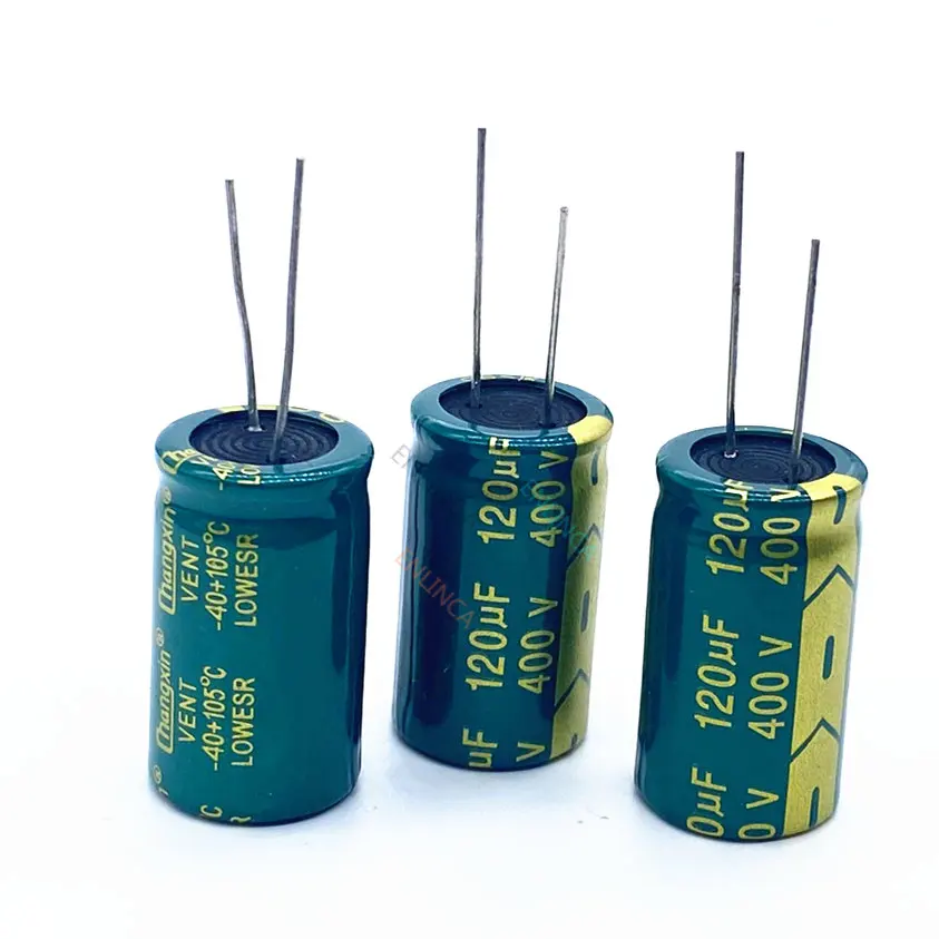 2pcs/lot 400V 120UF high frequency low impedance 400V120UF aluminum electrolytic capacitor size 18*30 20%