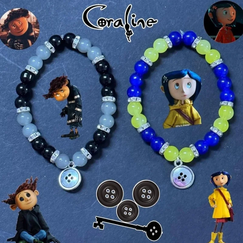 Pulsera Coraline y Wybie