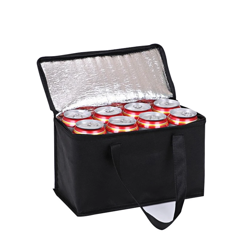 Bolsa de almuerzo de gran capacidad con cremallera, bolsas de almacenamiento de alta calidad, estuche enfriador para bebidas, caja de comida fresca, bolsa de Picnic para acampar