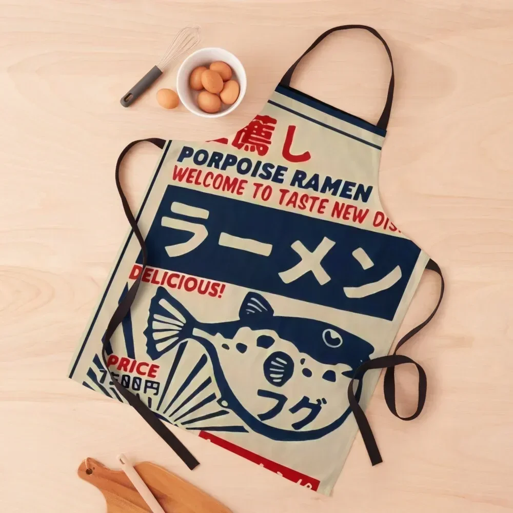 Puffer Fish Ramen Apron christmas kitchen For Women Kitchen for women halloween Apron