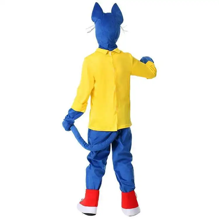 COS Adult Children Luxury Halloween Children's Day Stage Performance Picture Book Story Character Pete Cat Costume Suitable for