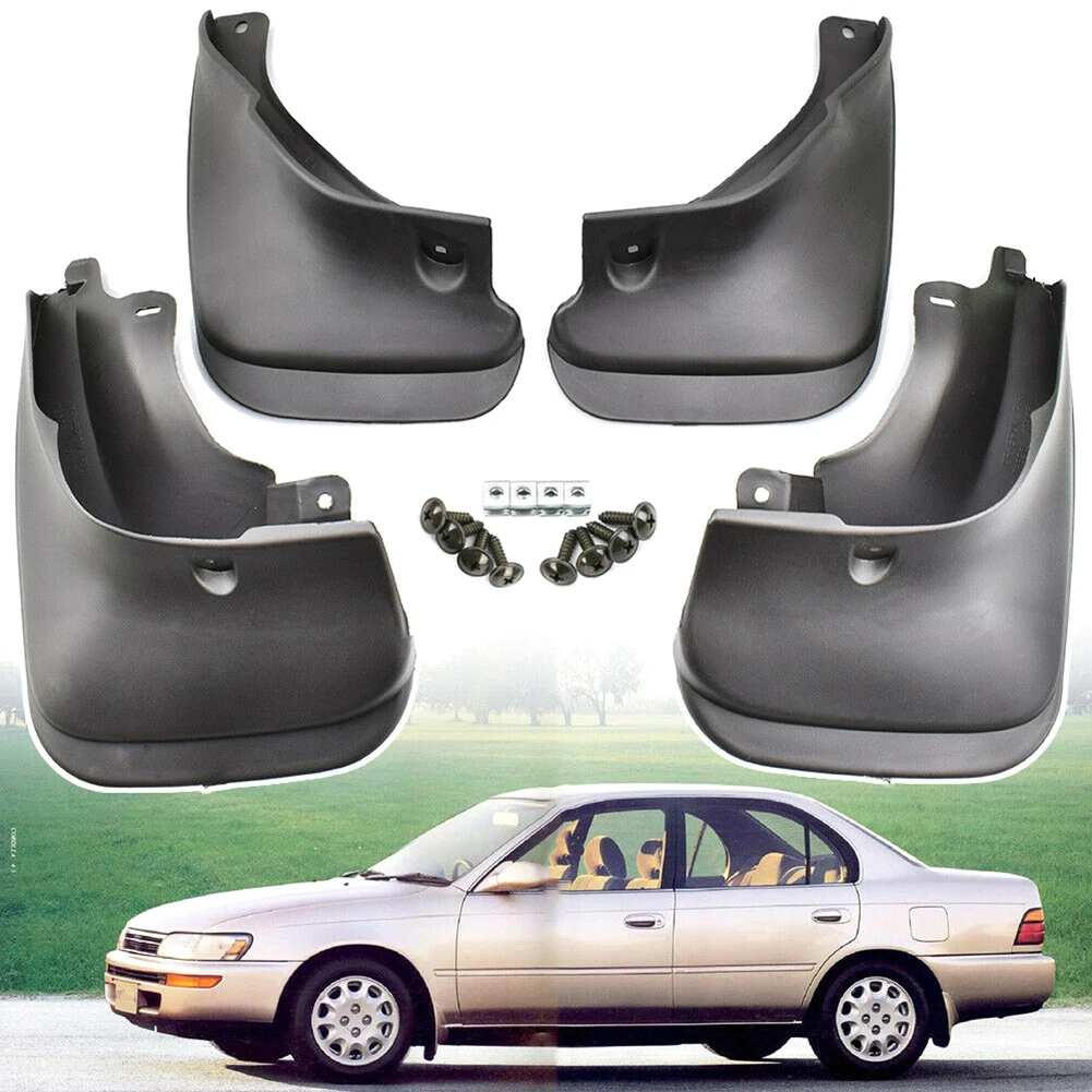 For Toyota Corolla Sedan 1993-1998 E100 AE100AE102101 Mud Flaps Splash Guards  Car Mud Flaps Splash Guards Mudguards Accessories