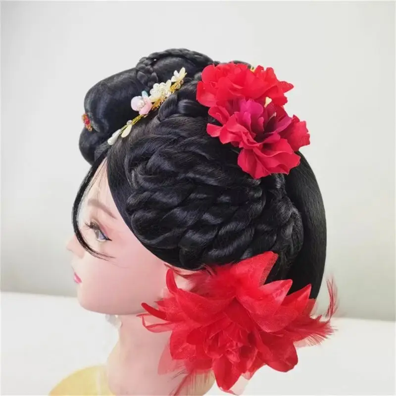 Geisha Women Hair Chinese Ancient Headwear For Women Korean Beauty Hair Products Retro Photography HairPiece