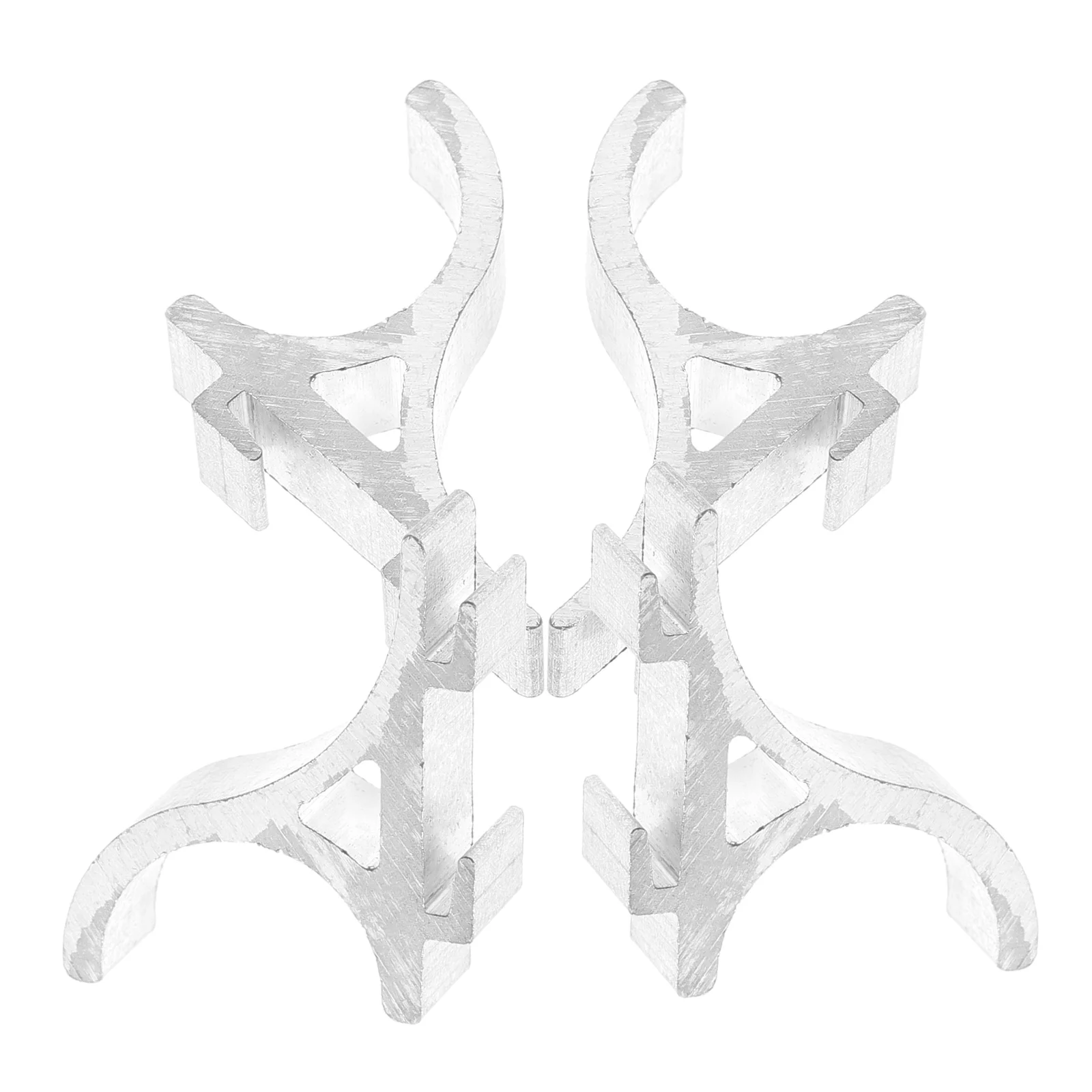 

4Pcs Freezer Shelf Clips Heavy Duty Aluminum Alloy Refrigerator Support Clamps No Drill Needed for Cooler Rack Organization