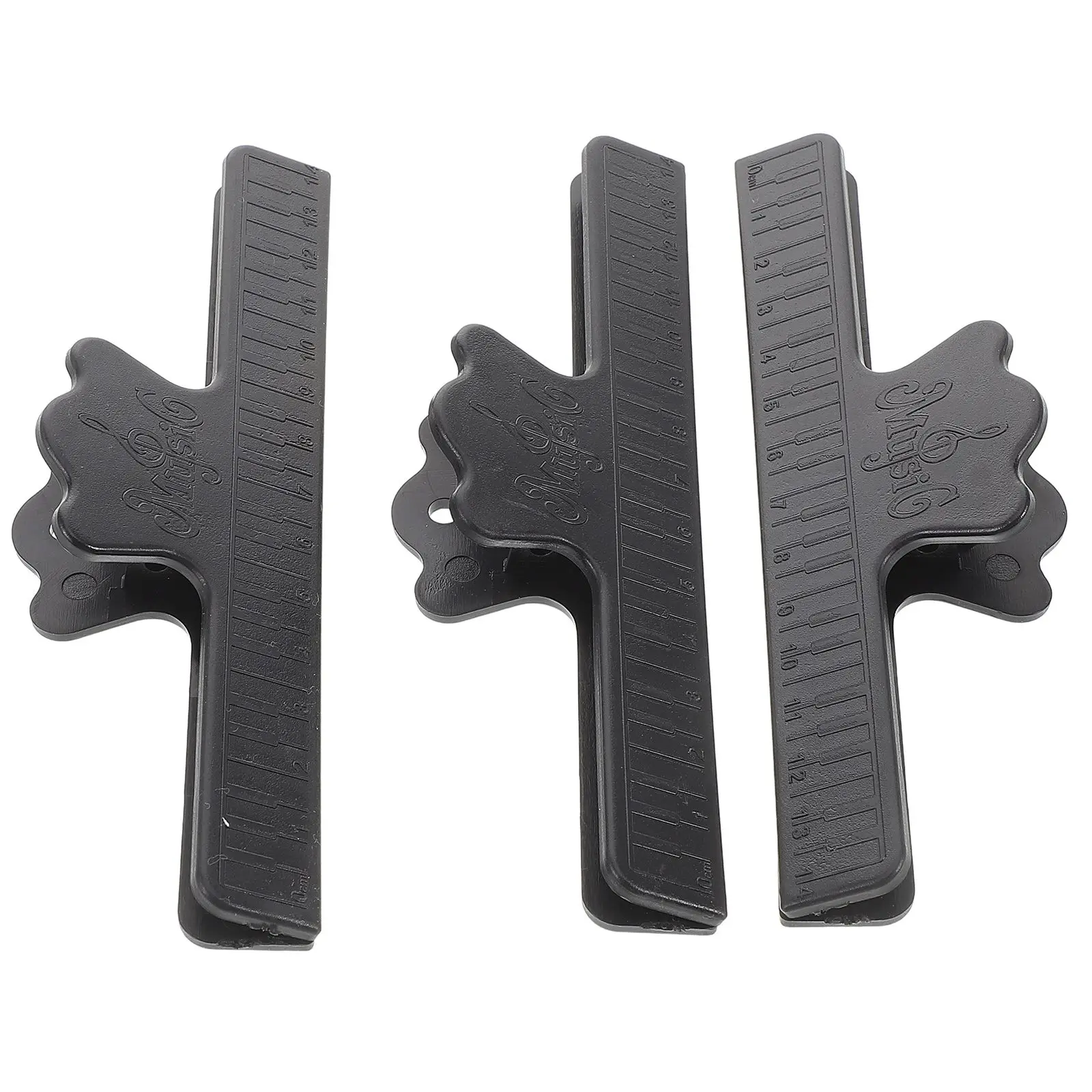 

3 Pcs Sheet Music Clip Book Clips to Hold Open Guitar Stand Clamp Folder Note Score Page Holder