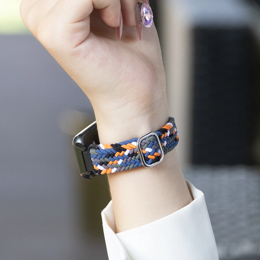 Return Braided Slide Buckle Strap For Honor Band 4/5 Quick Release Lightweight Nylon Replacement Sport Smartwatch Band Unisex