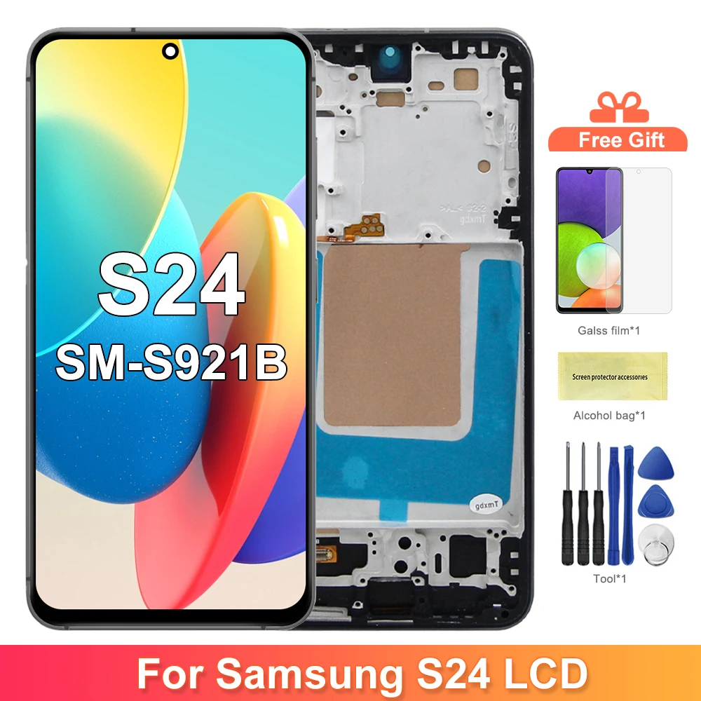tft-for-samsung-s24-sm-s9210-lcd-display-touch-screen-with-frame-digitizer-assembly-pass-for-samsung-s24-screen-replacement