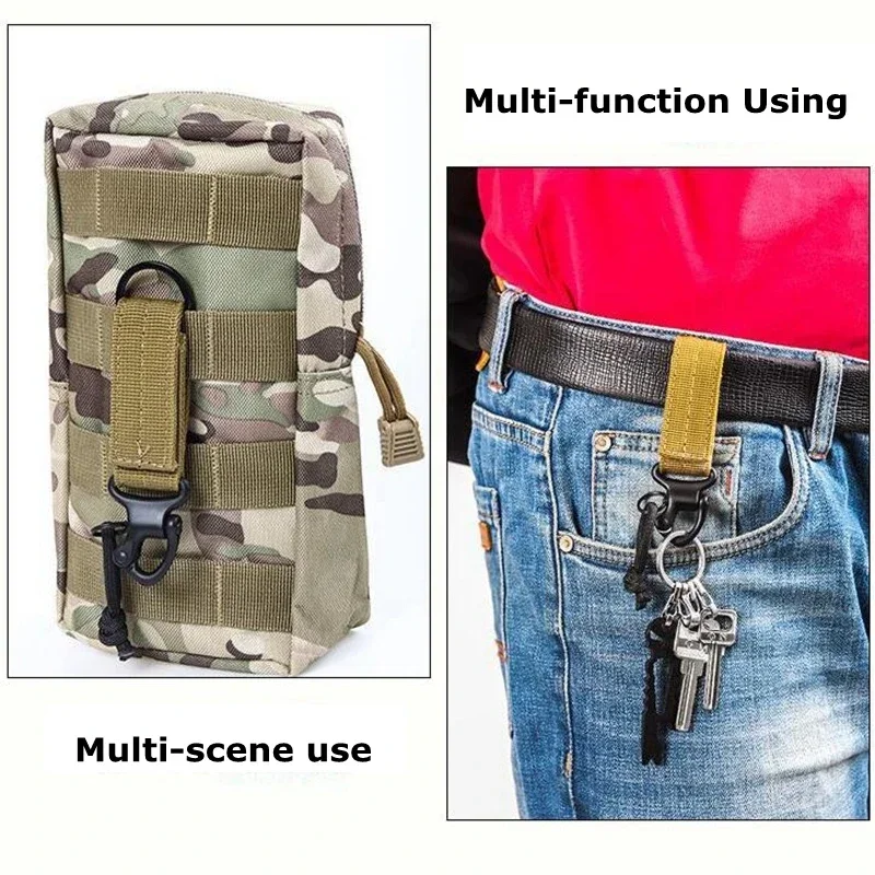3pcs Pull-pin Lock Key Chain Safety Belt Safety Lock Belt Loop Clip Key Chain Holder Belt Hook Camping and Outdoor Key Chain