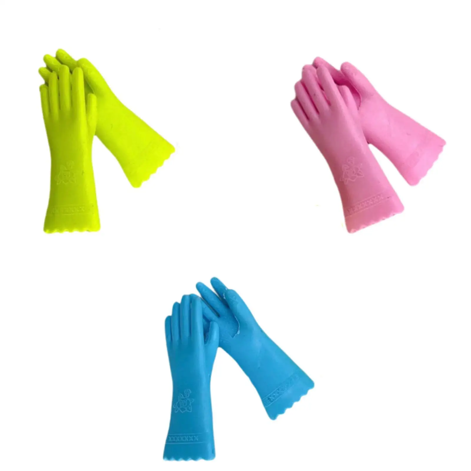 Luvas para casa de boneca em escala 1/12, móveis para casa de bonecas, mini fornecimento de casa, luvas minúsculas, modelo diy em miniatura para casa de bonecas
