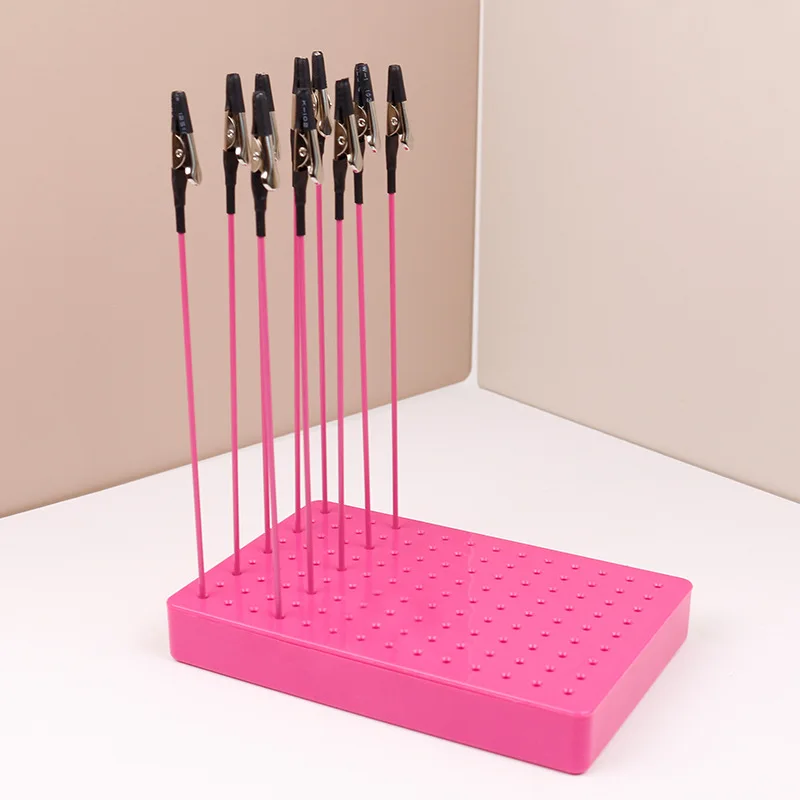 Picture 4: Model Painting Stand Base with 10/20pcs Metal Flexible Alligator Clips Gundam Gunpla Model Making Tools Airbrush Crafting DIY