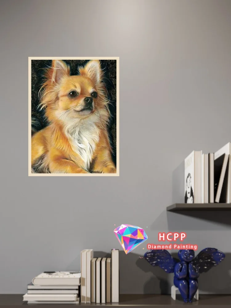 Dog Chihuahuas Diamond Painting Kit Square Round Diamond 5D DIY Cross Embroidery Handmade Art Exquisite Gift Crafts Home Decor