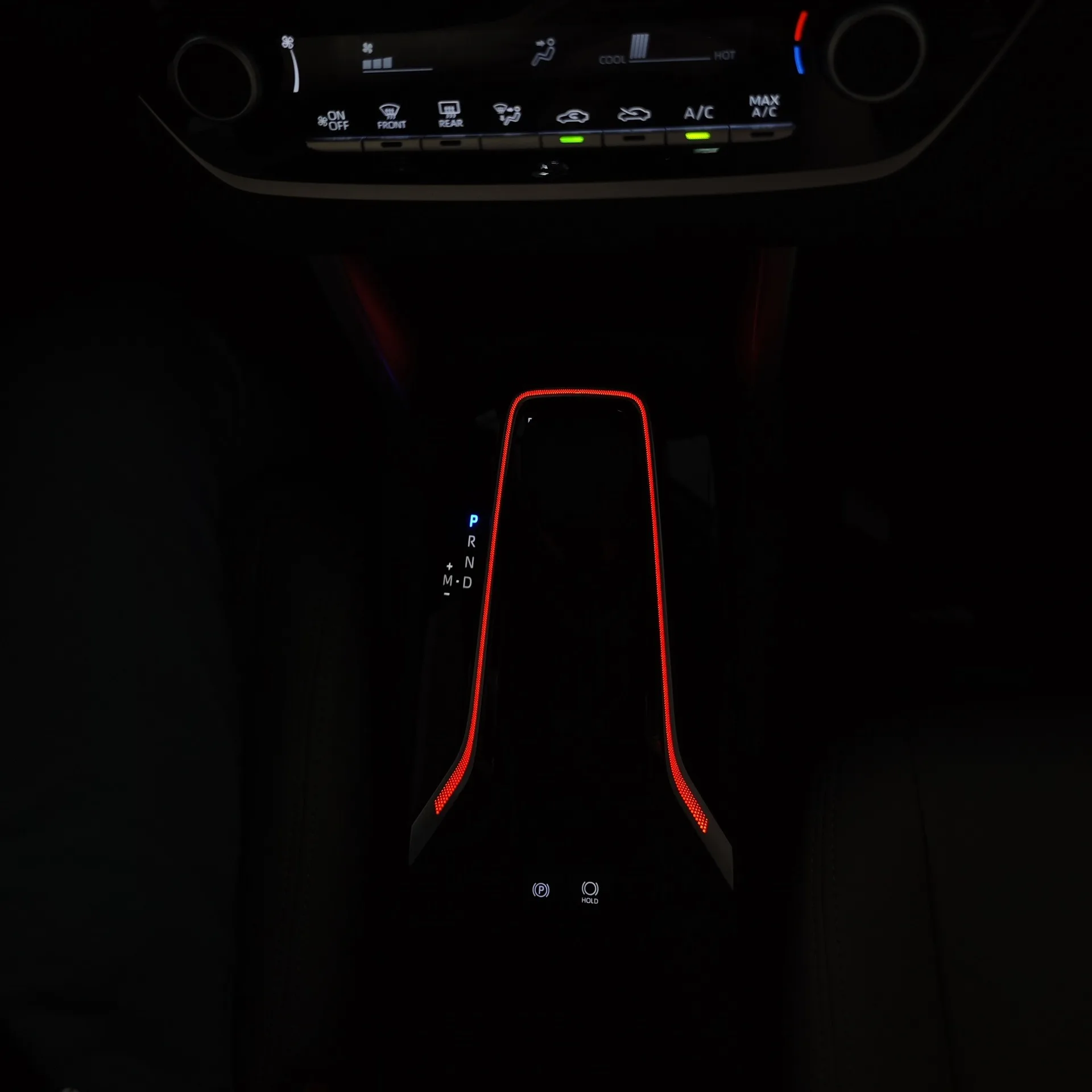 For Toyota Corolla/Levin/Corolla Cross/Frontlander Car Interior Center Console Water Cup  LED Lamp APP Control Ambient Lights