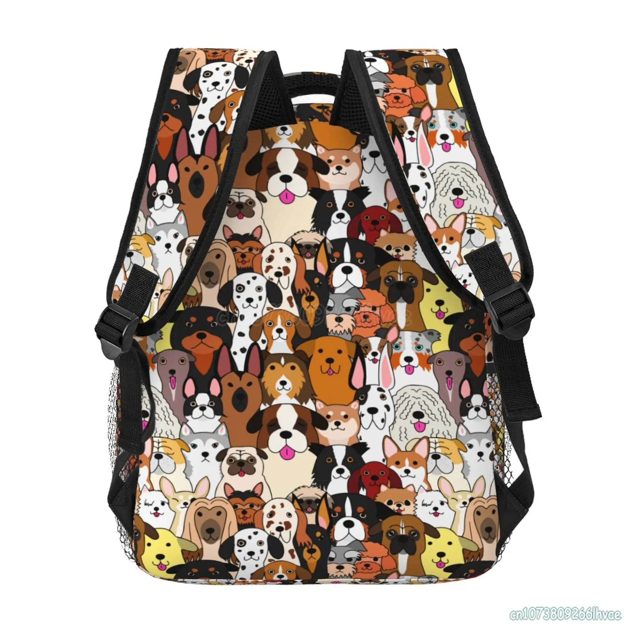 Cartoon Dog Backpack Cute Bookbag Schoolbags Funny School Backpacks Lightweight Laptop Bag Travel Hiking Waterproof Daypack