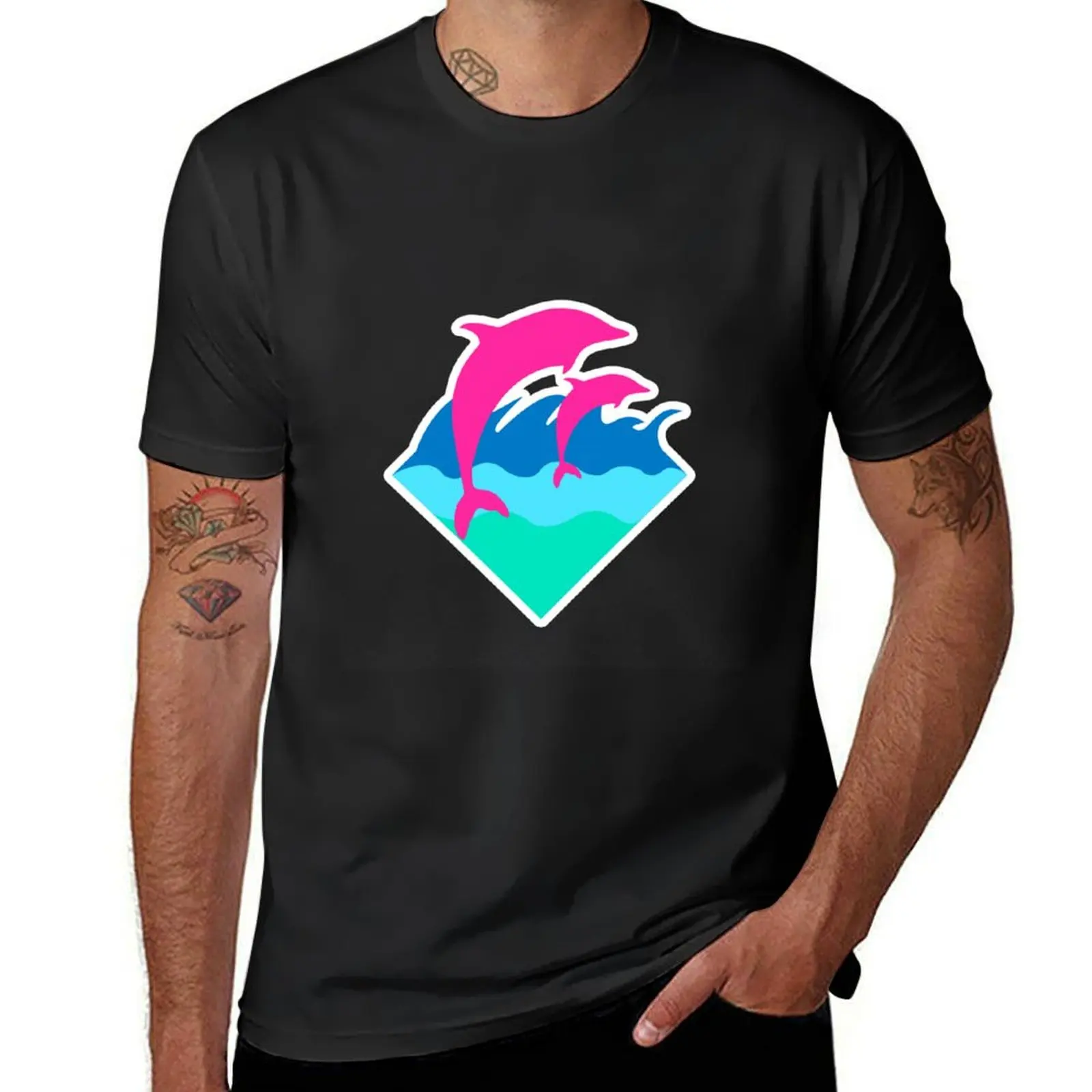 

Pink Dolphin T-Shirt customizeds graphics shirts graphic tees tshirts for men