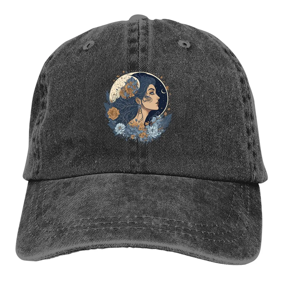 Summer Cap Sun Visor Daughter Of The Moon Hip Hop Caps Greek Goddess Cowboy Hat Peaked Hats