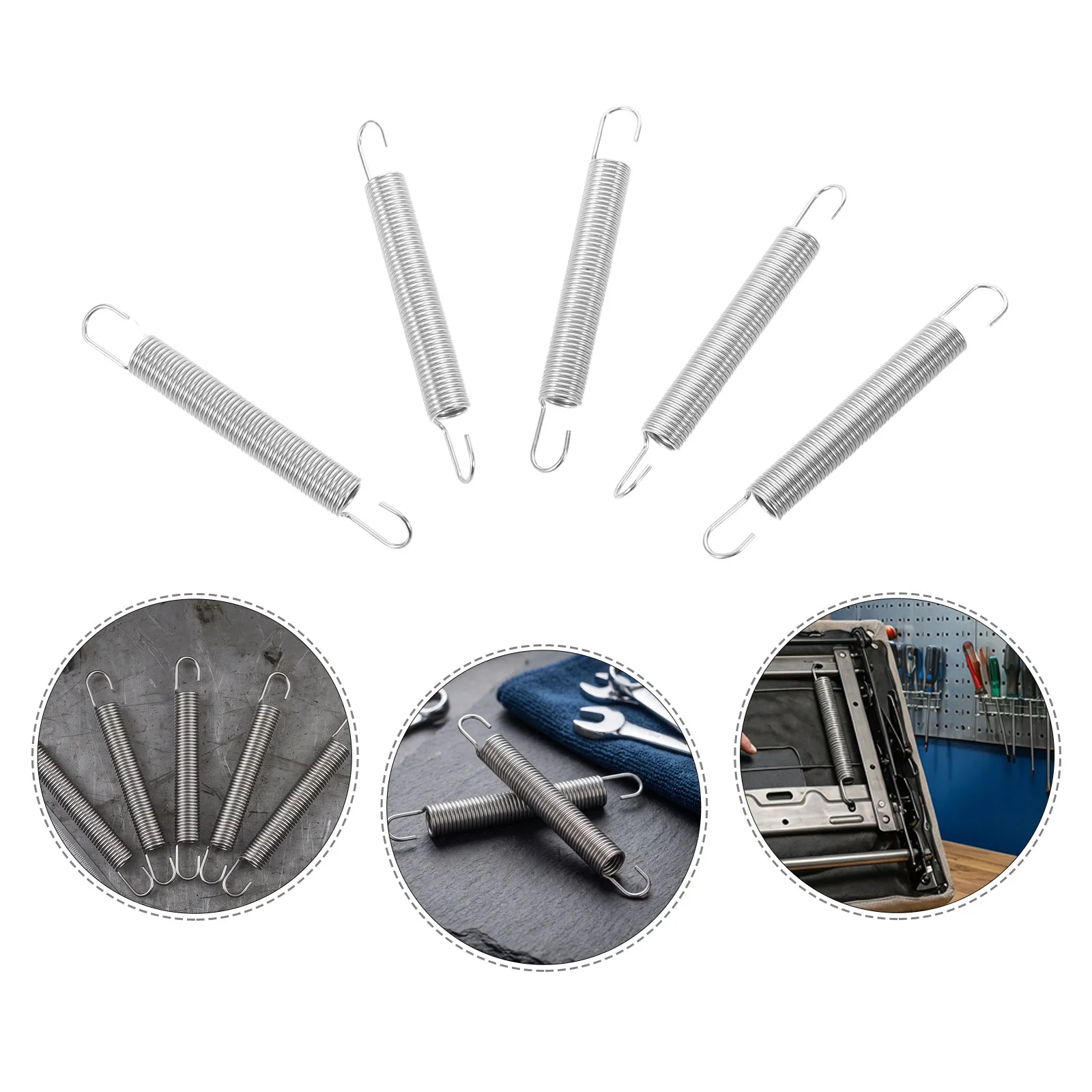 5 Pcs Recliner Replacement Springs Couch Bed DIY Repair Furniture Tension Glider Rocker Chair Foot Rest Mechanism Extension
