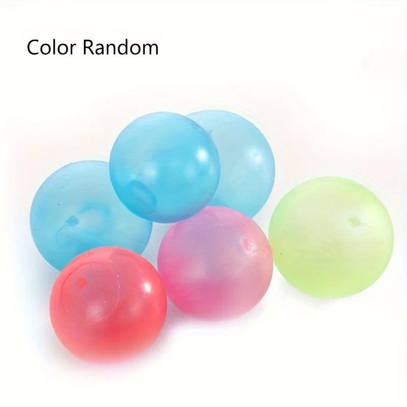 5PCS Random color Luminou Ball High Bounce Glowing Ball Sticky Wall Home Party Decor Kids Adult Gift Anxiety Stress Relieve Toy