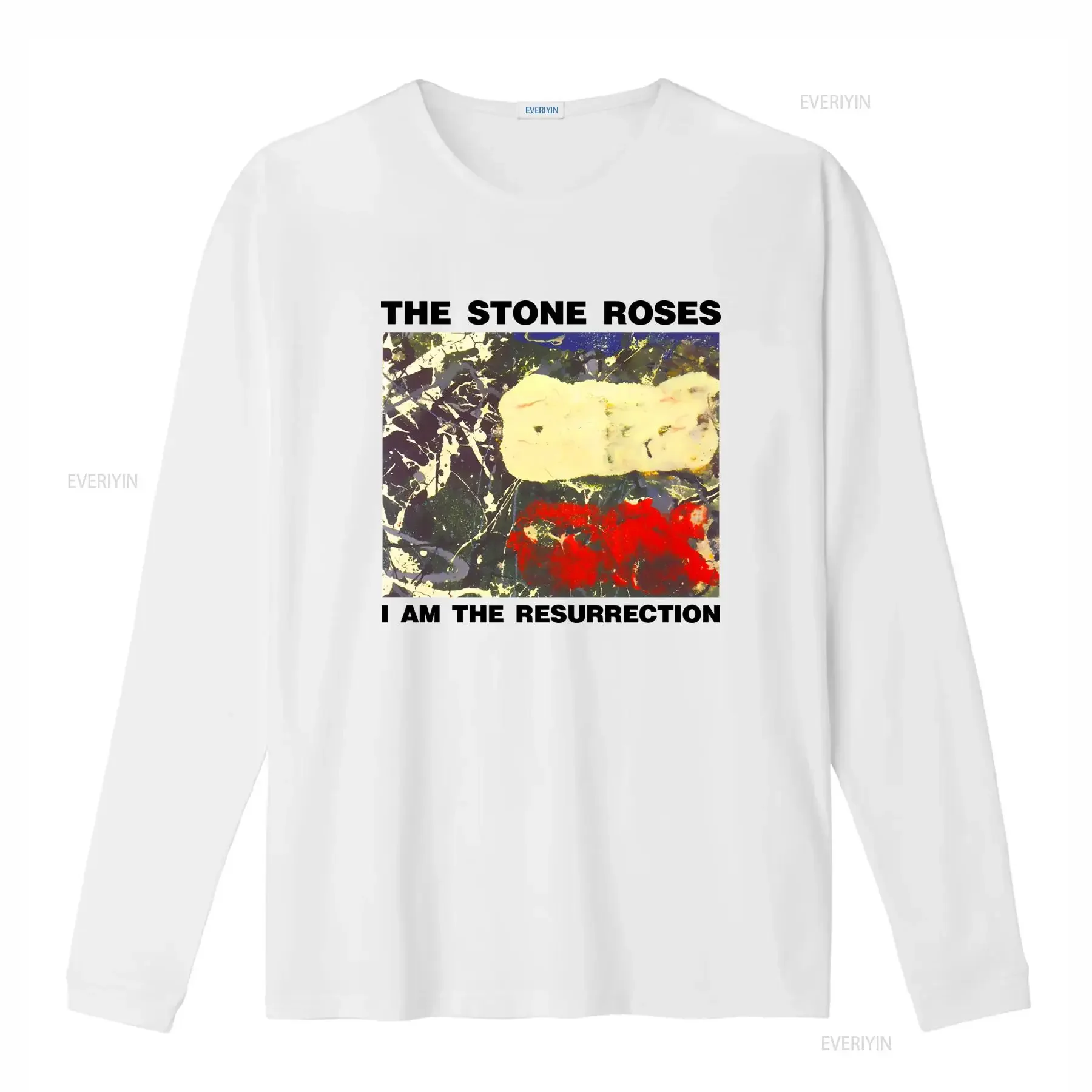 Vintage The Stone Roses T Shirt I Am Resurrection Rock Band  vintage Washed Breathable Versatile Soft designer clothes