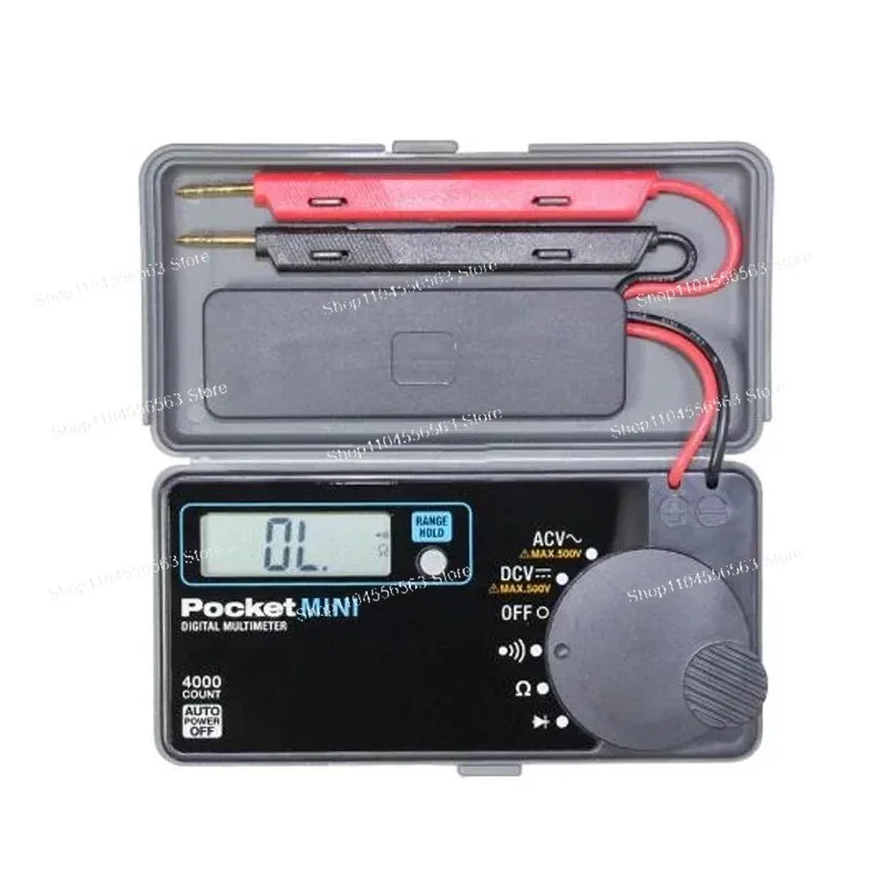 PM7A Pocket Size Mini Portable DMM: 4000 Count DC/AC Digital Multimeter, Flip Design, 0.7% Accuracy